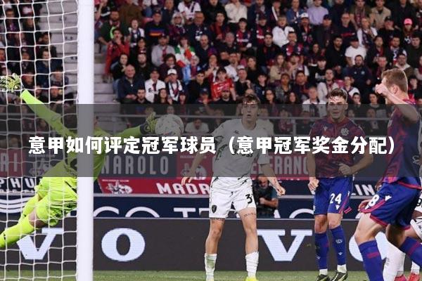 意甲如何评定冠军球员（意甲冠军奖金分配）